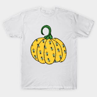 Cute Halloween Honey Bee Yellow Pumpkin T-Shirt